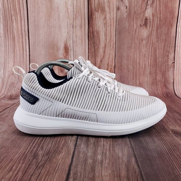 FootJoy FJ Flex XP Mens Size 8 M White Gray Spikeless Golf Shoes Sneakers 56250 - Picture 3 of 15